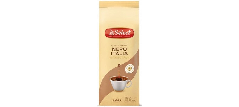 Кофе в зернах LeSelect Nero Italia 1 кг - фото - 1