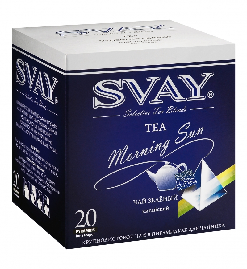 Svay  Morning Sun пирамидки чай зелёный пакетированный - фото - 2