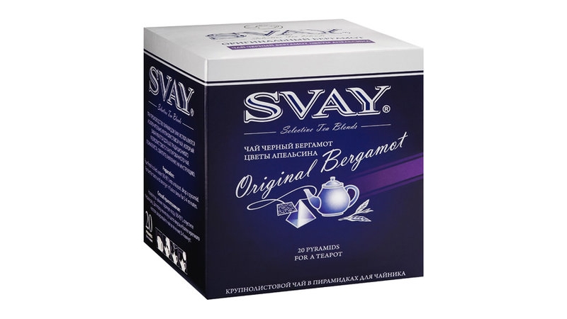 Svay  Original Bergamot пирамидки чай черный с бергамотом пакетированный - фото - 2