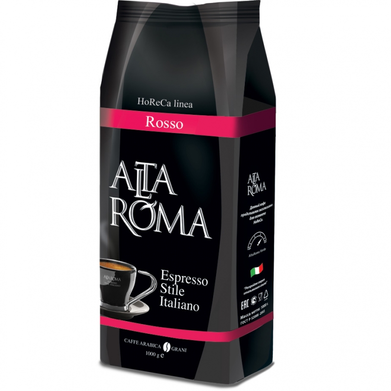 Кофе в зернах Alta Roma Rosso 1кг																 - фото - 1